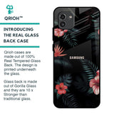 Tropical Art Flower Glass Case for Samsung Galaxy A03