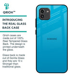 Blue Aqua Glass Case for Samsung Galaxy A03