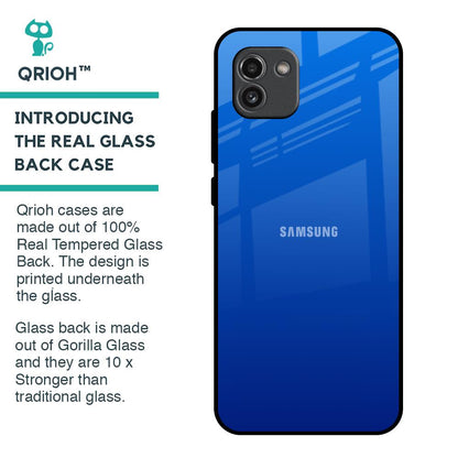 Egyptian Blue Glass Case for Samsung Galaxy A03
