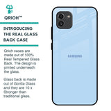 Pastel Sky Blue Glass Case for Samsung Galaxy A03