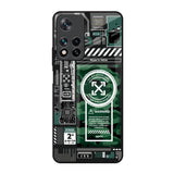 Green Camo Circuit Redmi Note 11 Pro 5G Glass Back Cover Online