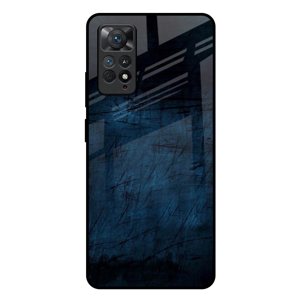 Dark Blue Grunge Redmi Note 11 Pro Plus 5G Glass Back Cover Online