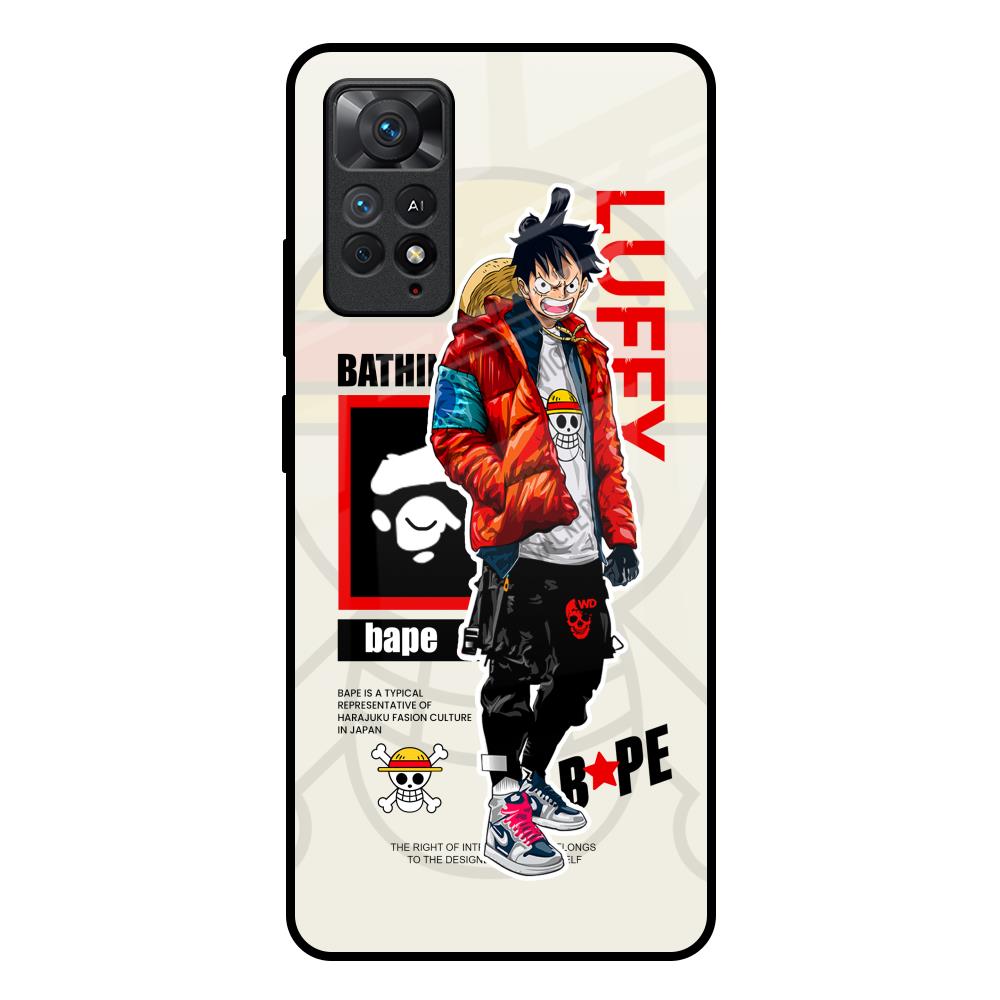 Bape Luffy Redmi Note 11 Pro Plus 5G Glass Back Cover Online