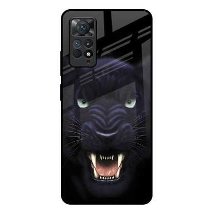 Angry Black Leopard Redmi Note 11 Pro Plus 5G Glass Back Cover Online