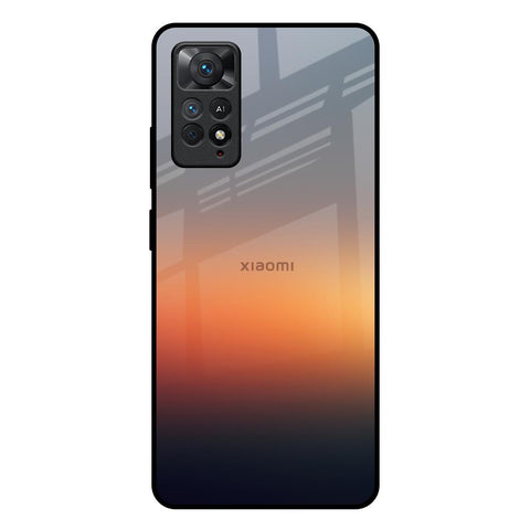 Aesthetic Orange Xiaomi Redmi Note 11 Pro+ Glass Back Cover Online