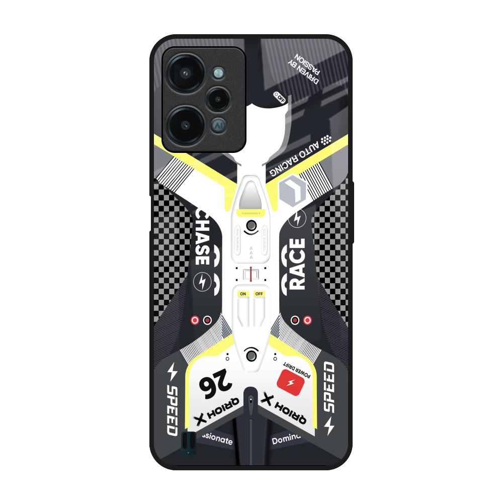 Car Enthusiast Realme C31 Glass Back Cover Online