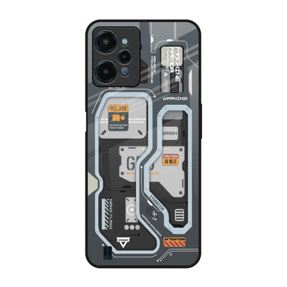 Retro Futuristic Realme C31 Glass Back Cover Online