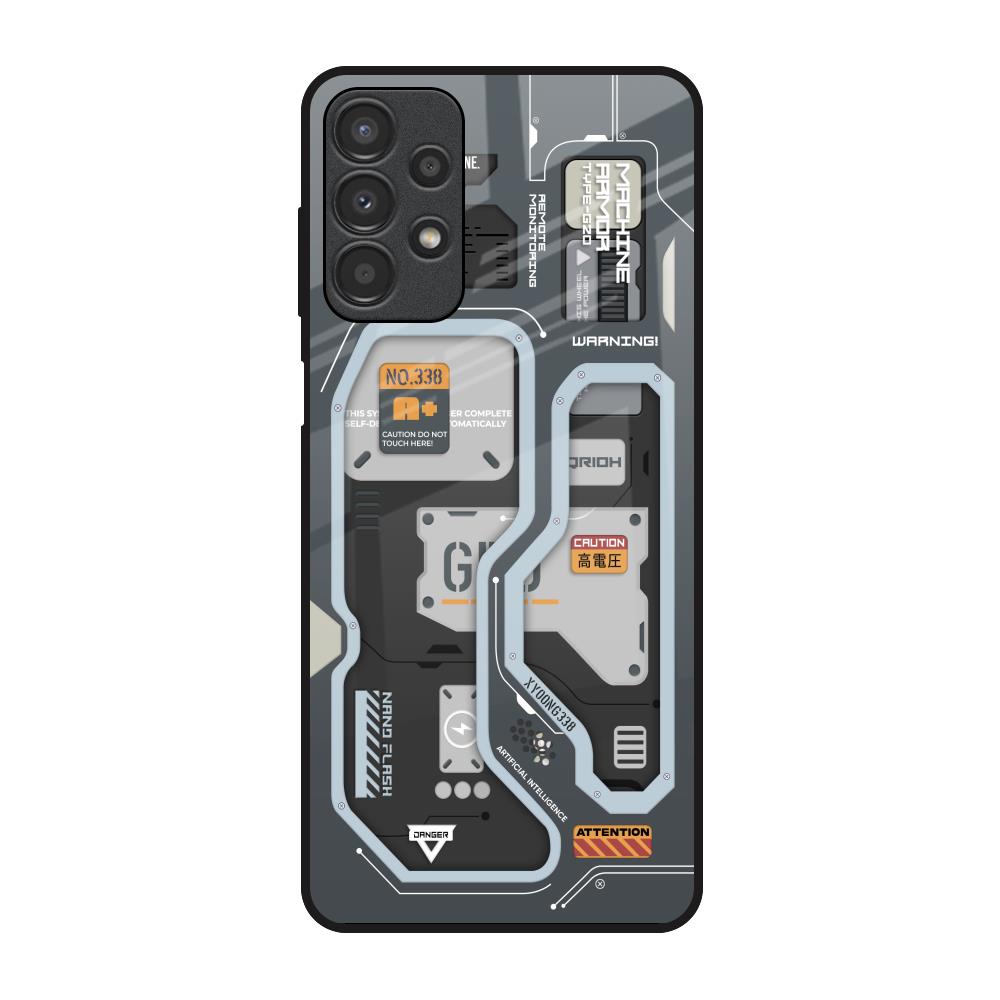 Retro Futuristic Samsung Galaxy A13 Glass Back Cover Online