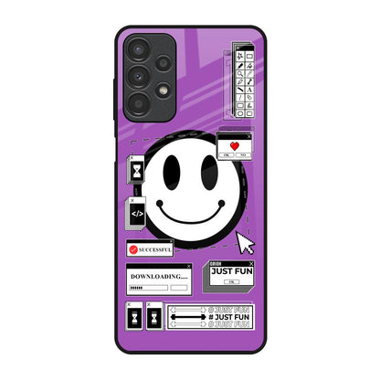 Code with Smile Samsung Galaxy A13 Glass Back Cover Online