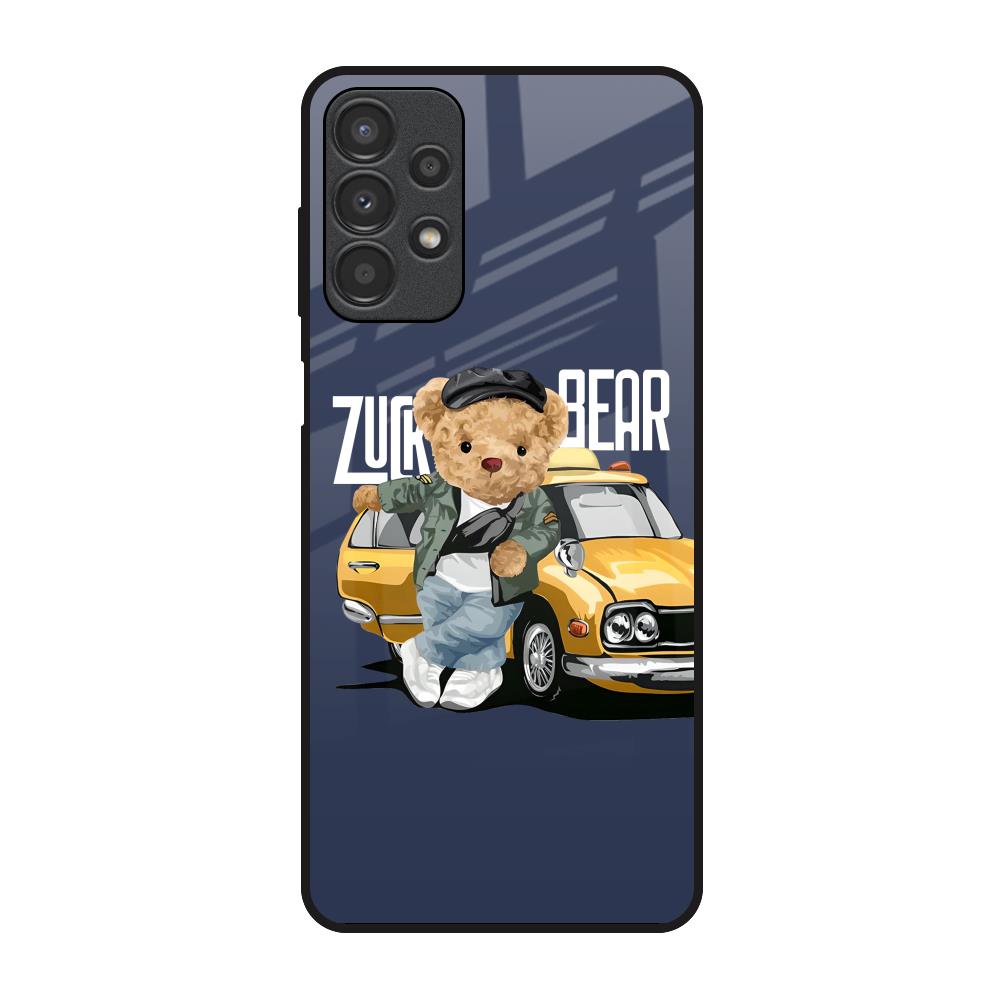 Adventurous Bear Samsung Galaxy A13 Glass Back Cover Online
