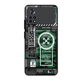 Green Camo Circuit Poco X4 Pro 5G Glass Back Cover Online