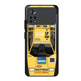 Yellow Racing Car Poco X4 Pro 5G Glass Back Cover Online