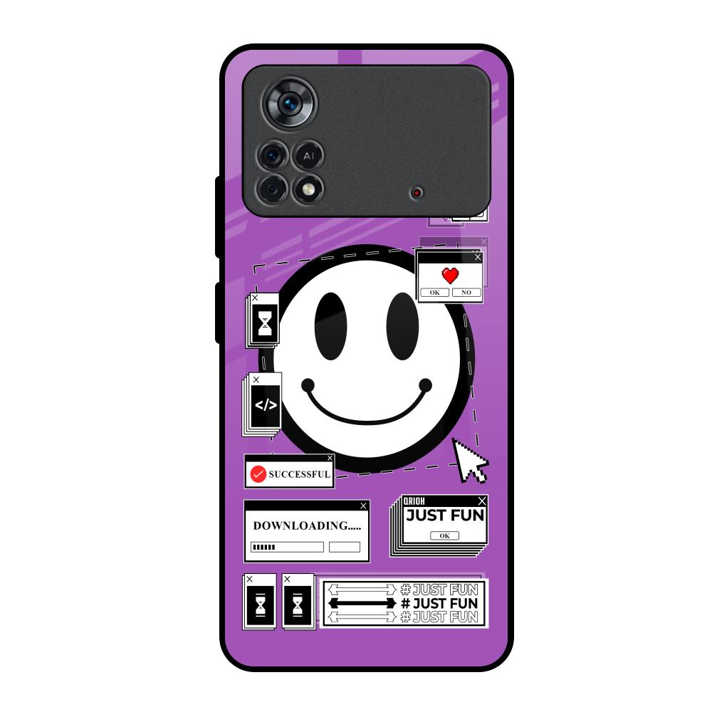 Code with Smile Poco X4 Pro 5G Glass Back Cover Online
