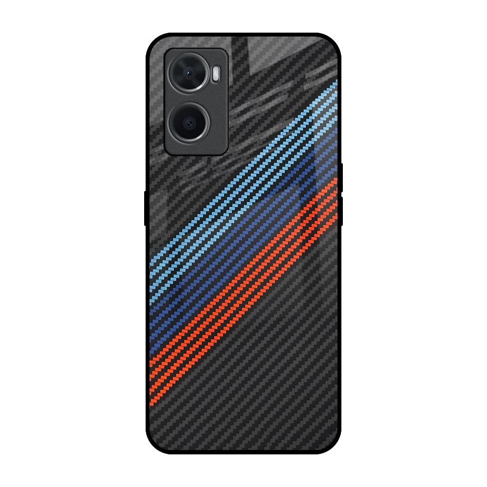Carbon Inspired Oppo A76 Glass Back Cover Online