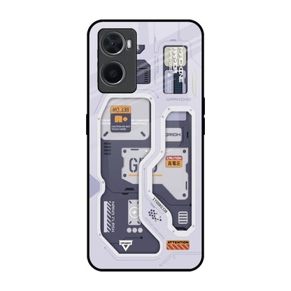 Tech Savvy Oppo A76 Glass Back Cover Online