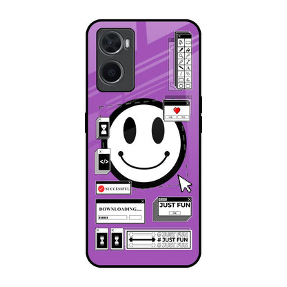 Code with Smile Oppo A76 Glass Back Cover Online