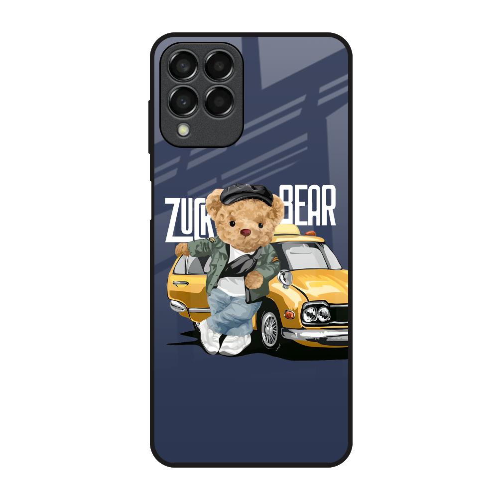Adventurous Bear Samsung Galaxy M33 5G Glass Back Cover Online