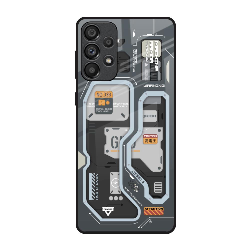 Retro Futuristic Samsung Galaxy A33 5G Glass Back Cover Online