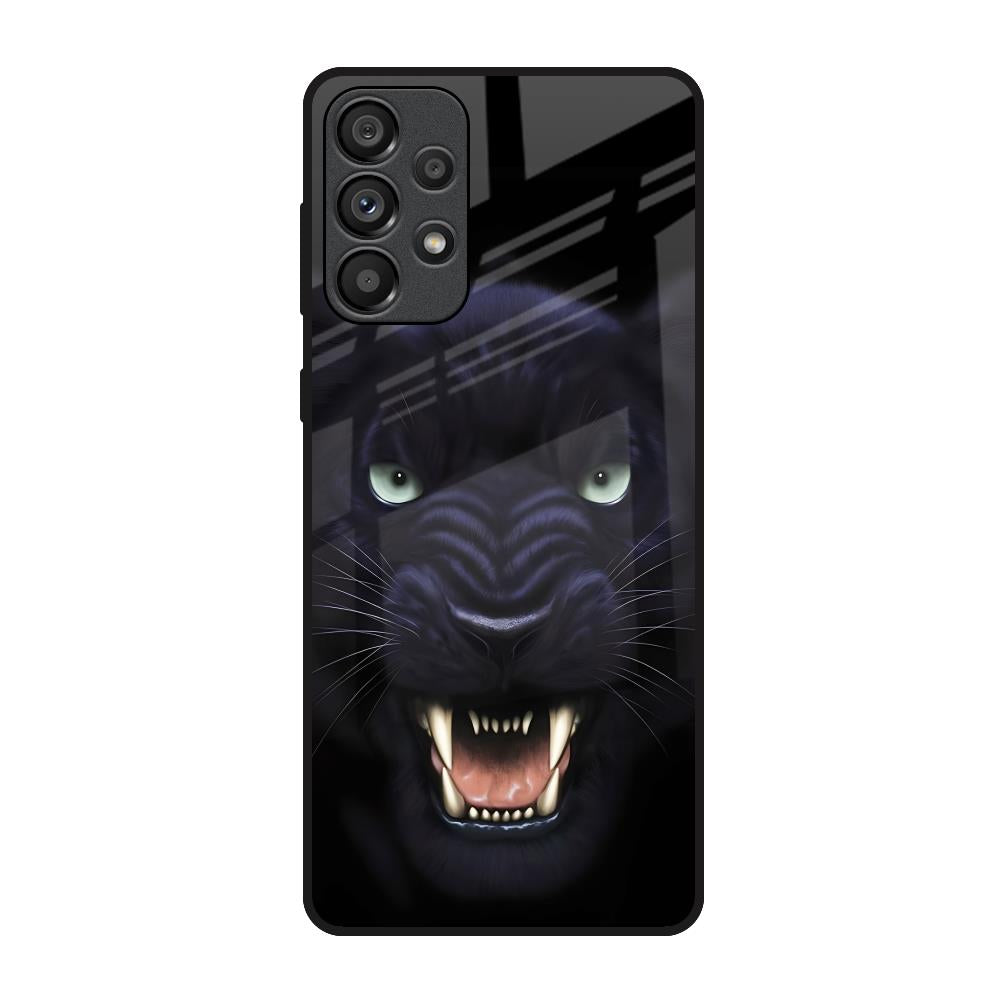 Angry Black Leopard Samsung Galaxy A33 5G Glass Back Cover Online