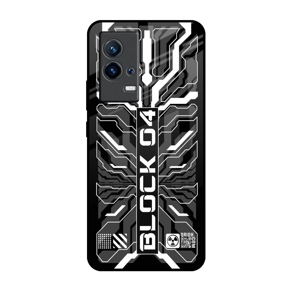 Monochrome Magic IQOO 9 5G Glass Back Cover Online