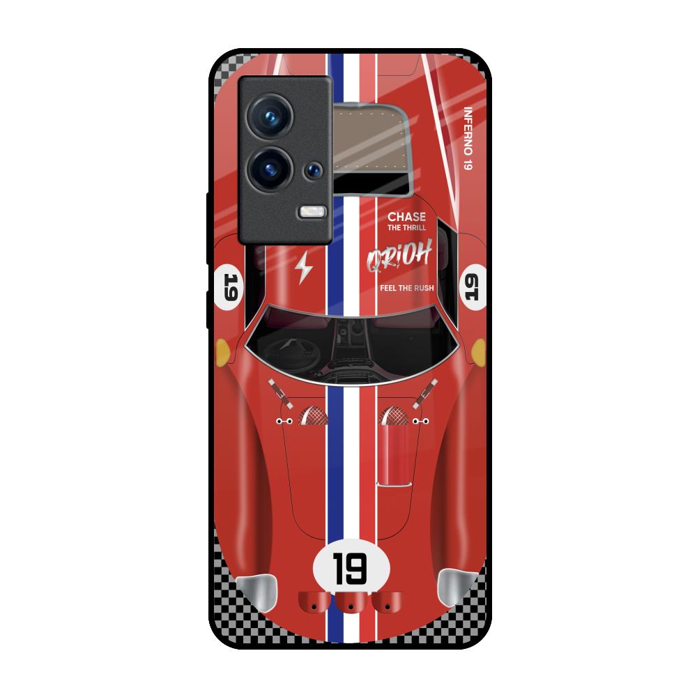 Racing Vintage IQOO 9 5G Glass Back Cover Online