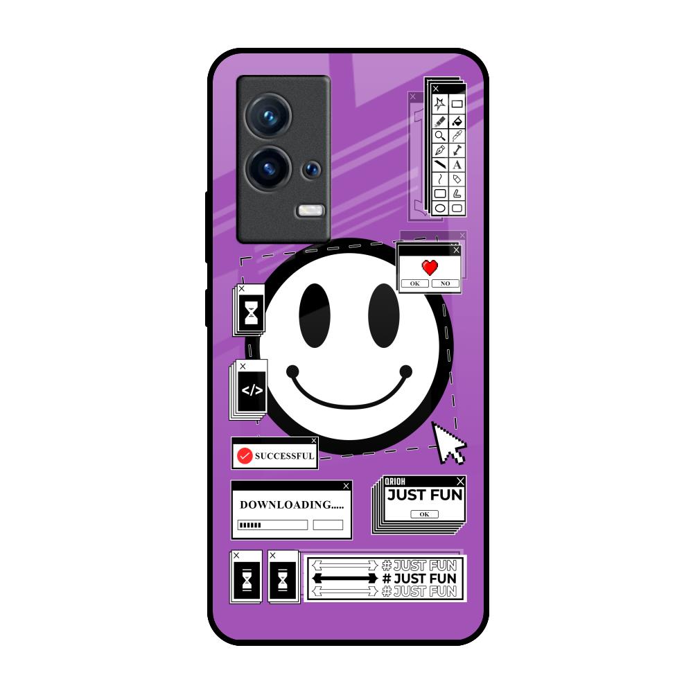Code with Smile IQOO 9 5G Glass Back Cover Online