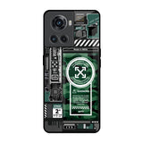 Green Camo Circuit OnePlus 10R 5G Glass Back Cover Online