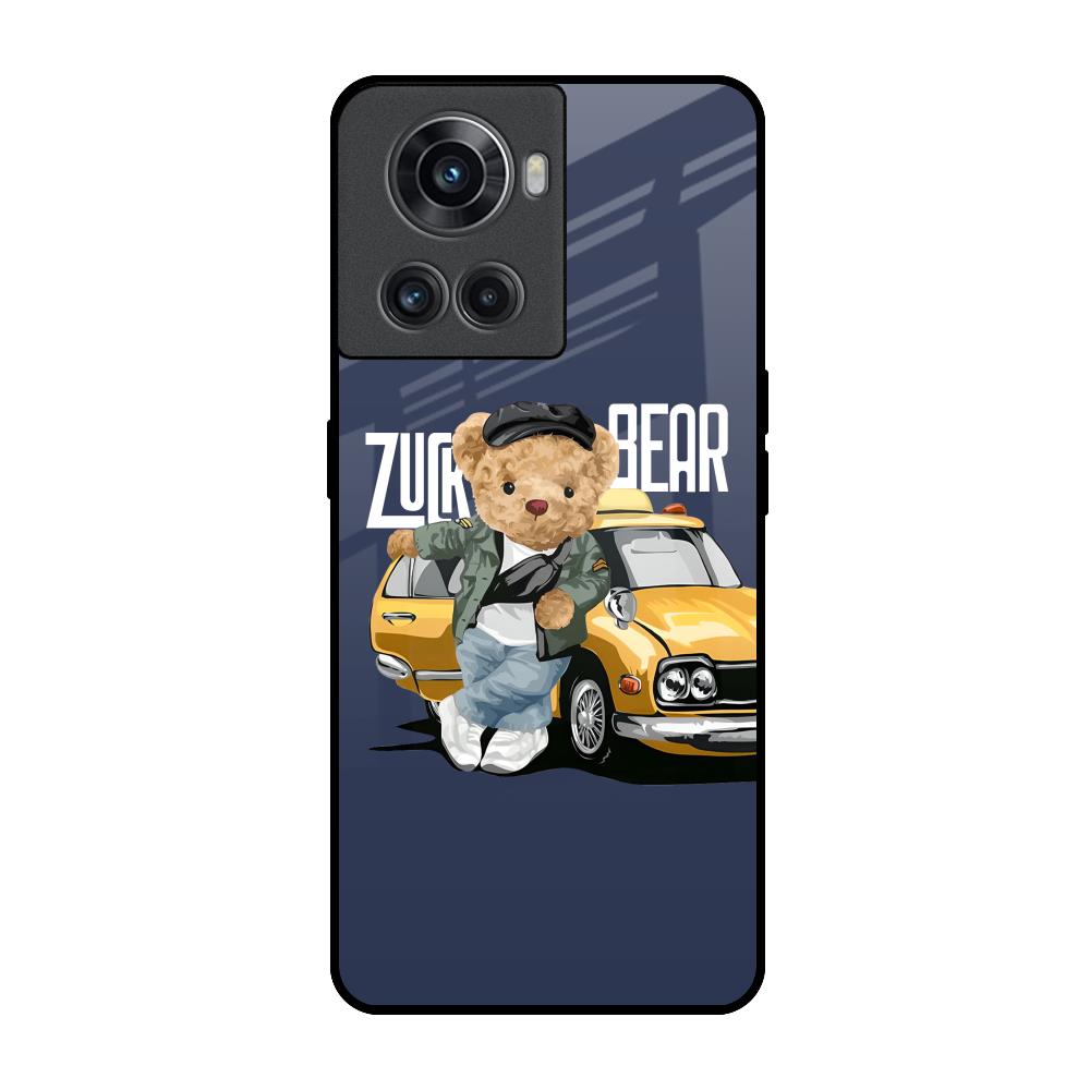 Adventurous Bear OnePlus 10R 5G Glass Back Cover Online