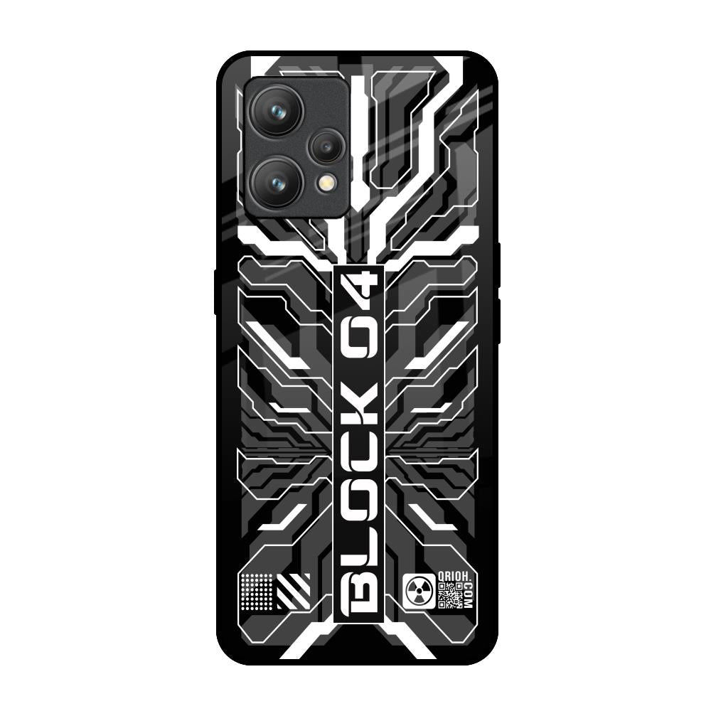 Monochrome Magic Realme 9 Glass Back Cover Online