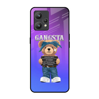 Gangsta Bear Realme 9 Glass Back Cover Online