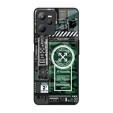 Green Camo Circuit Realme C35 Glass Back Cover Online