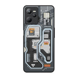 Retro Futuristic Realme C35 Glass Back Cover Online