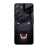 Angry Black Leopard Realme C35 Glass Back Cover Online