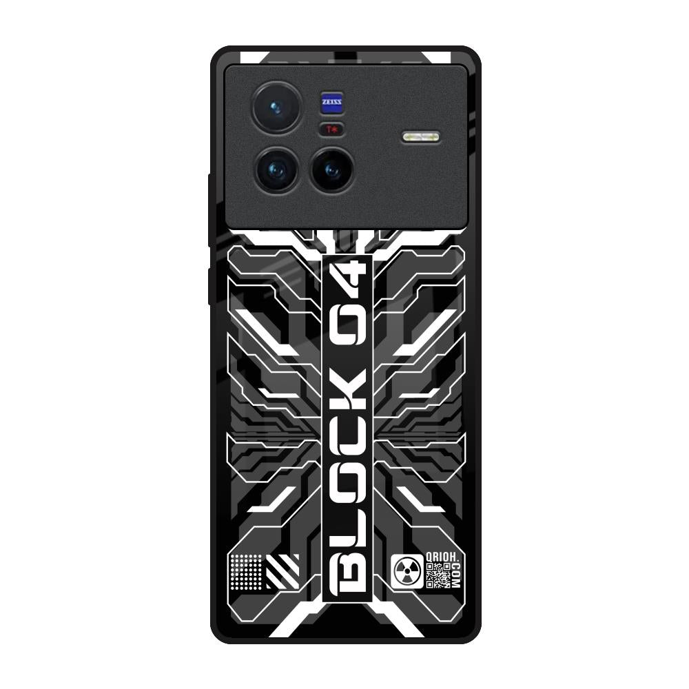 Monochrome Magic Vivo X80 5G Glass Back Cover Online