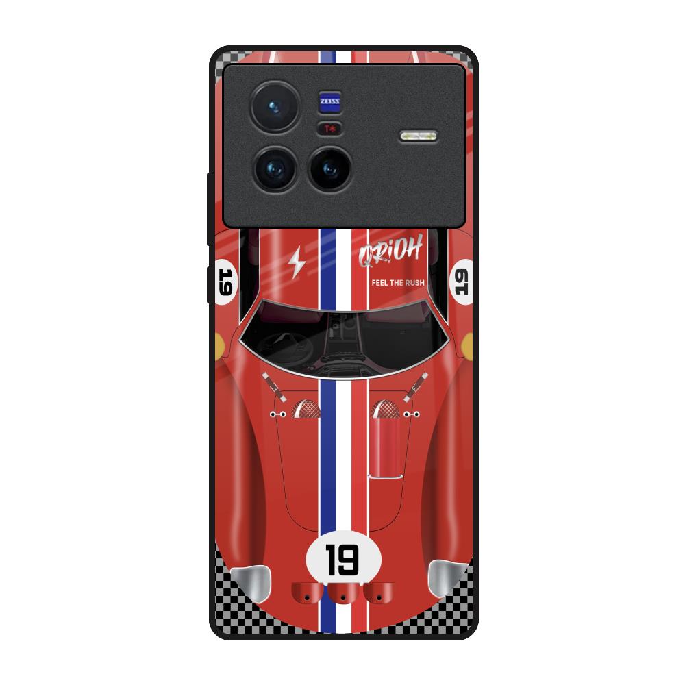 Racing Vintage Vivo X80 5G Glass Back Cover Online