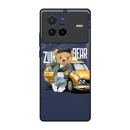 Adventurous Bear Vivo X80 5G Glass Back Cover Online