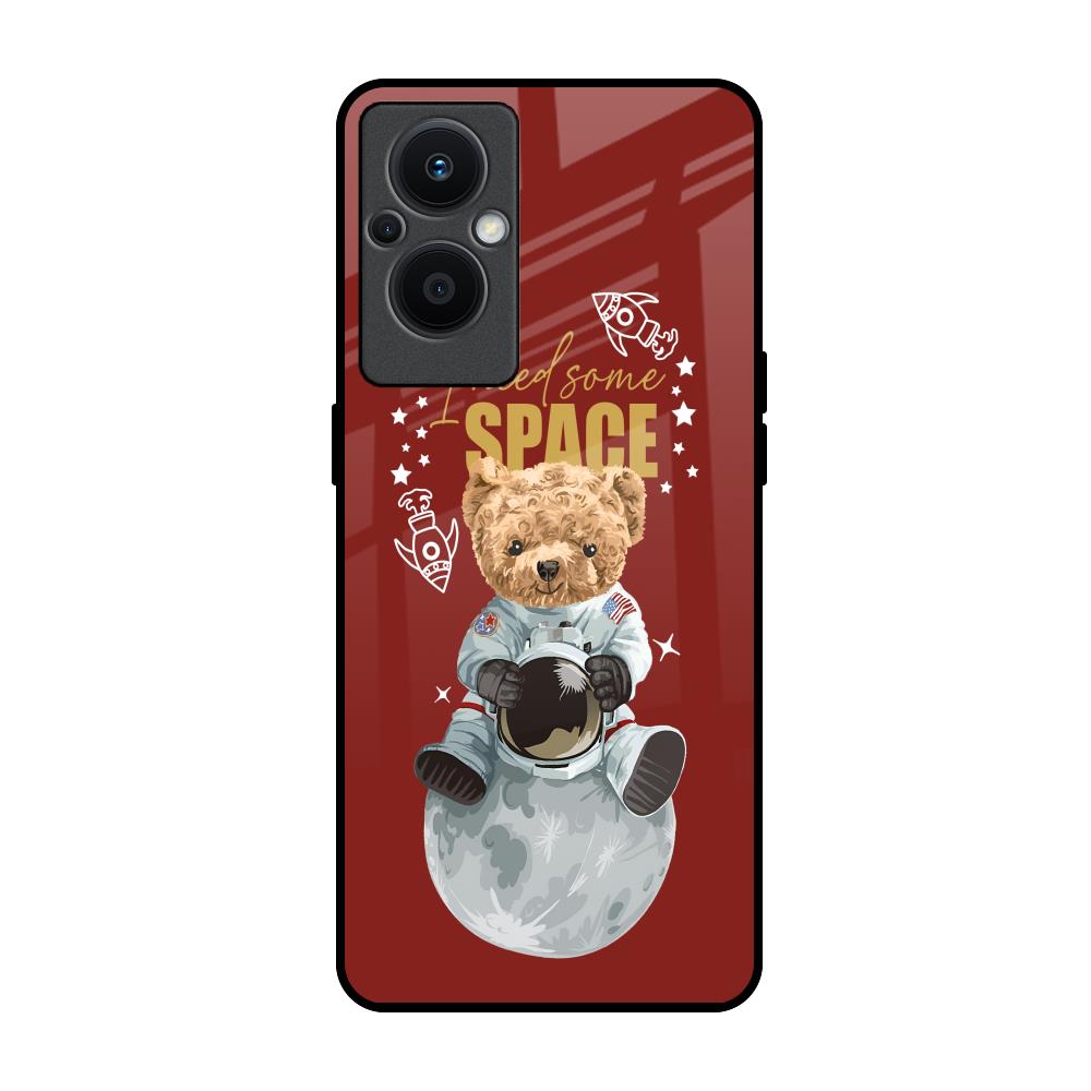 Astronaut Bear OPPO F21 Pro 5G Glass Back Cover Online