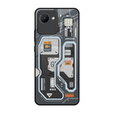 Retro Futuristic Realme C30 Glass Back Cover Online