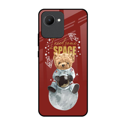 Astronaut Bear Realme C30 Glass Back Cover Online