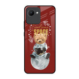 Astronaut Bear Realme C30 Glass Back Cover Online