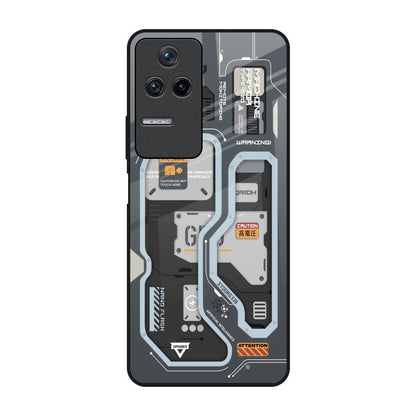 Retro Futuristic Poco F4 5G Glass Back Cover Online