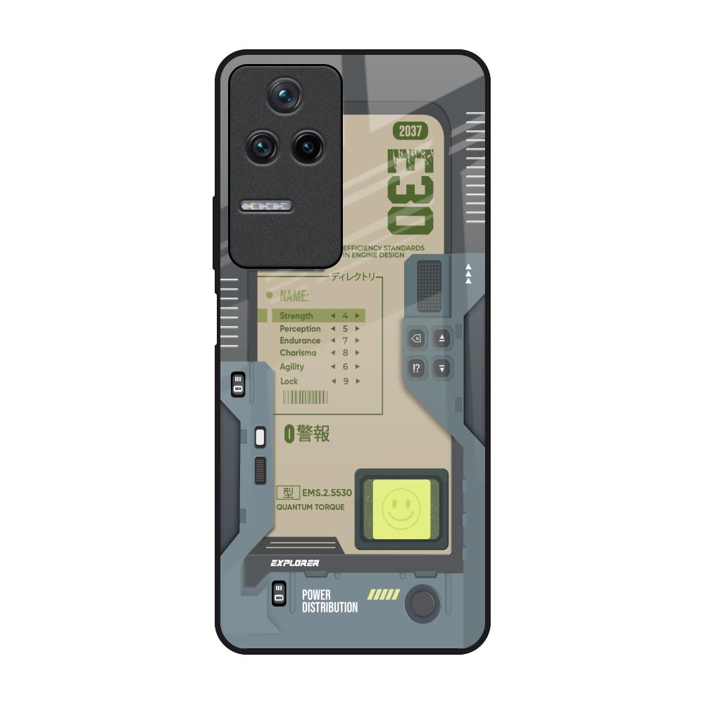 Art Station Poco F4 5G Glass Back Cover Online