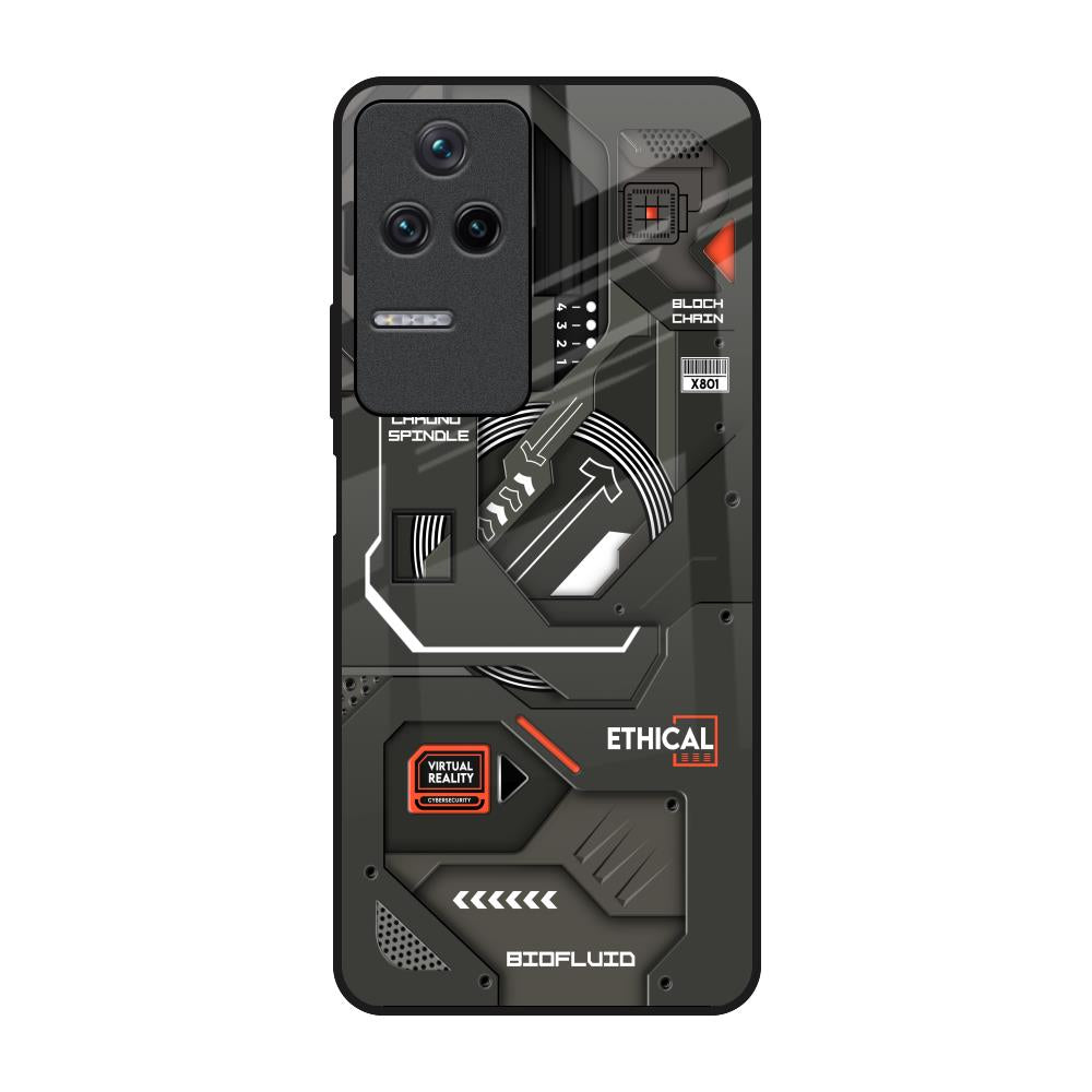 Tech Aesthetics Poco F4 5G Glass Back Cover Online