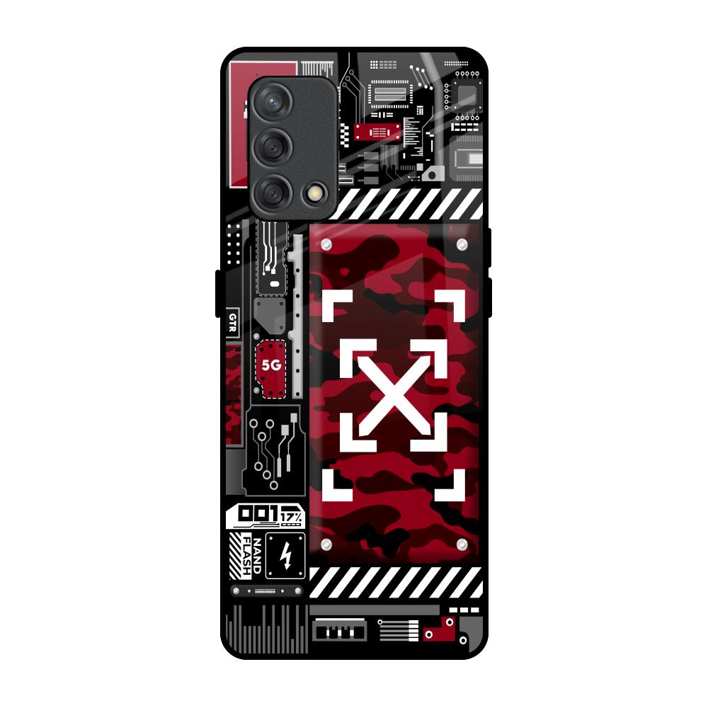 Technology Art Oppo F19s Glass Back Cover Online