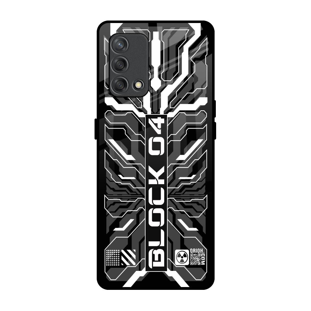 Monochrome Magic Oppo F19s Glass Back Cover Online