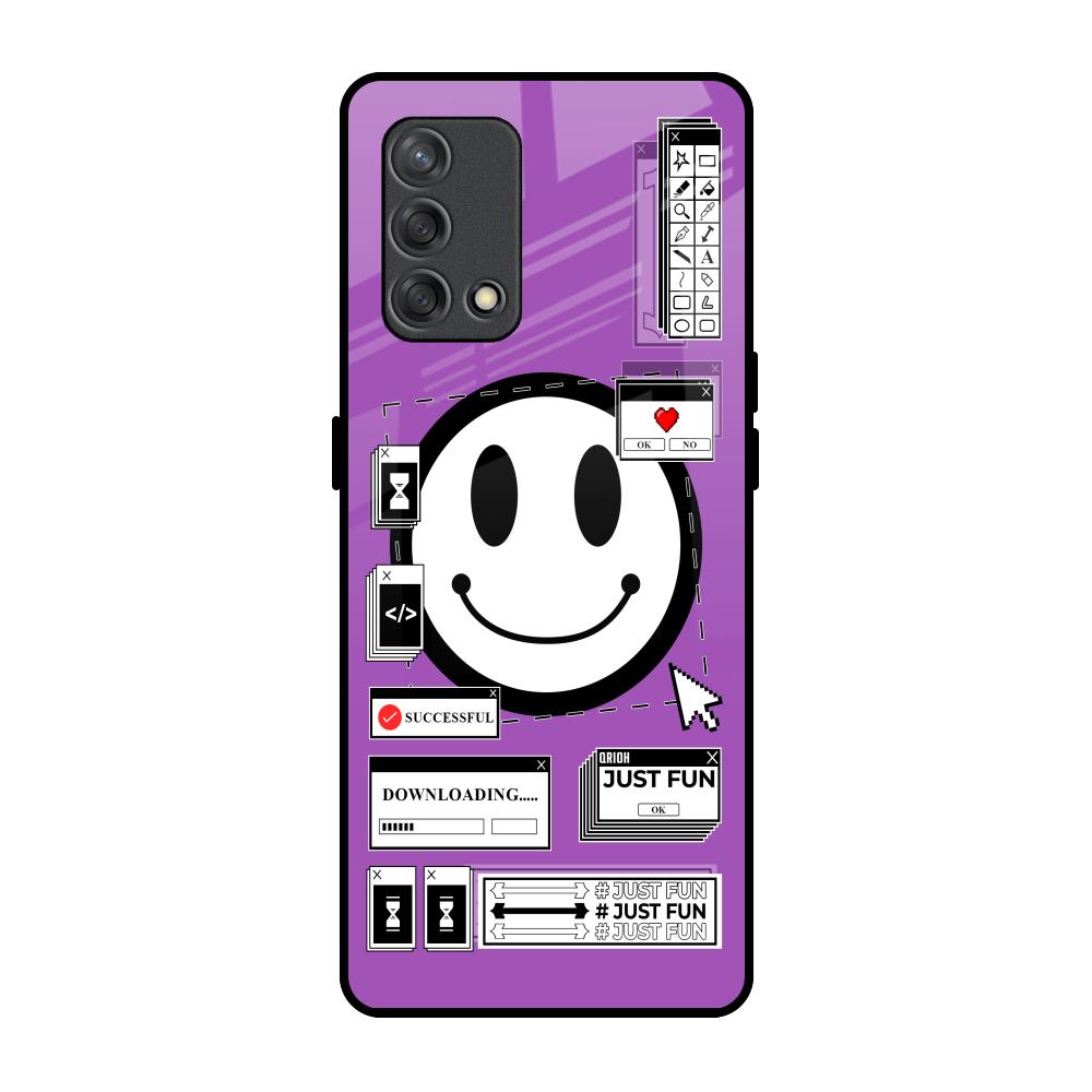 Code with Smile Oppo F19s Glass Back Cover Online