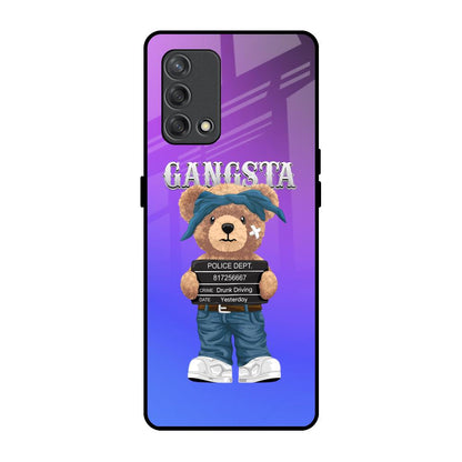 Gangsta Bear Oppo F19s Glass Back Cover Online