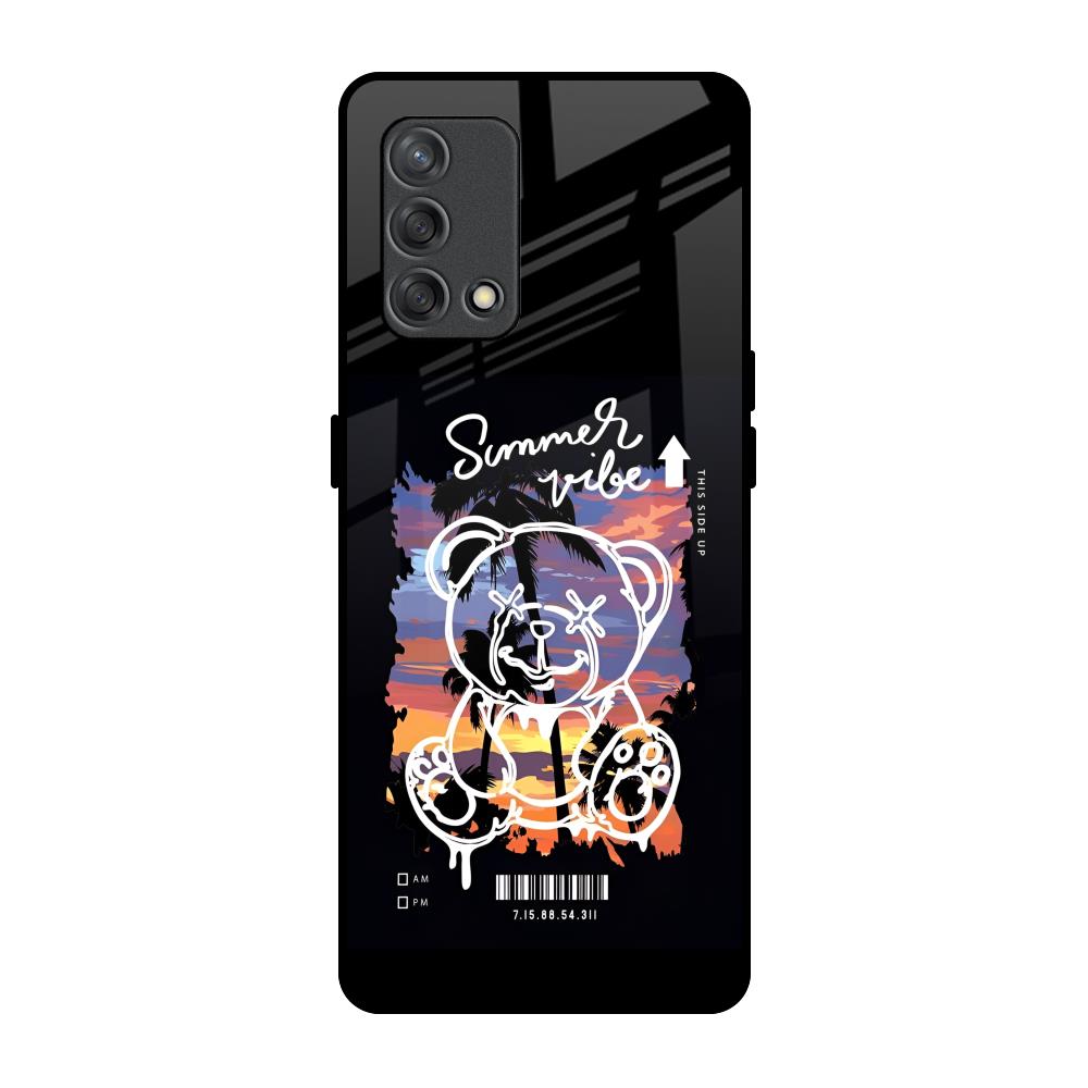 Summer Vibe Oppo F19s Glass Back Cover Online