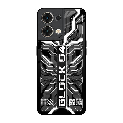 Monochrome Magic Oppo Reno8 5G Glass Back Cover Online
