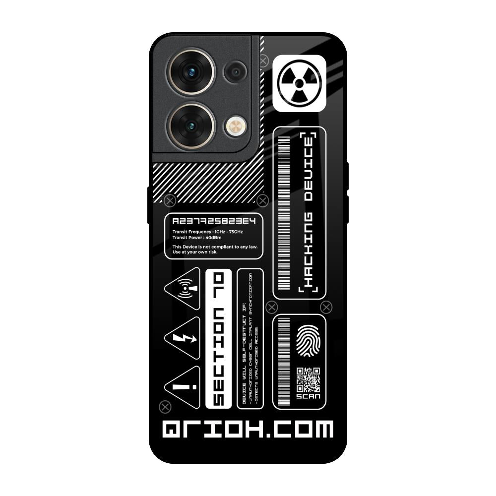 Futuristic Art Oppo Reno8 5G Glass Back Cover Online